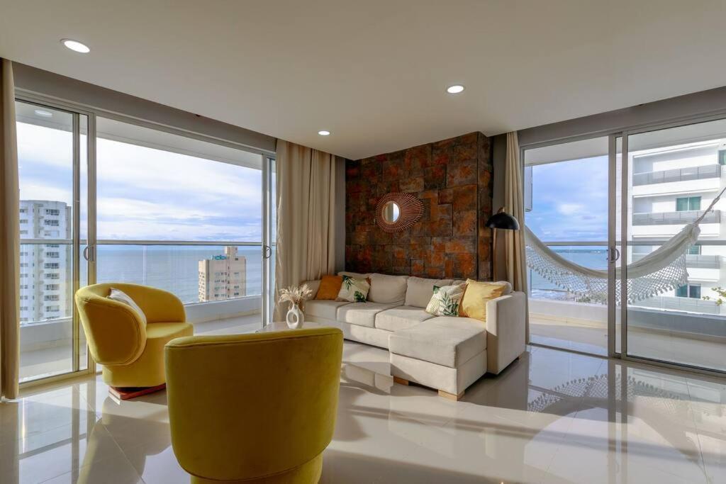 דירות Cartagena Moderno Apartamento Frente Al Mar מראה חיצוני תמונה